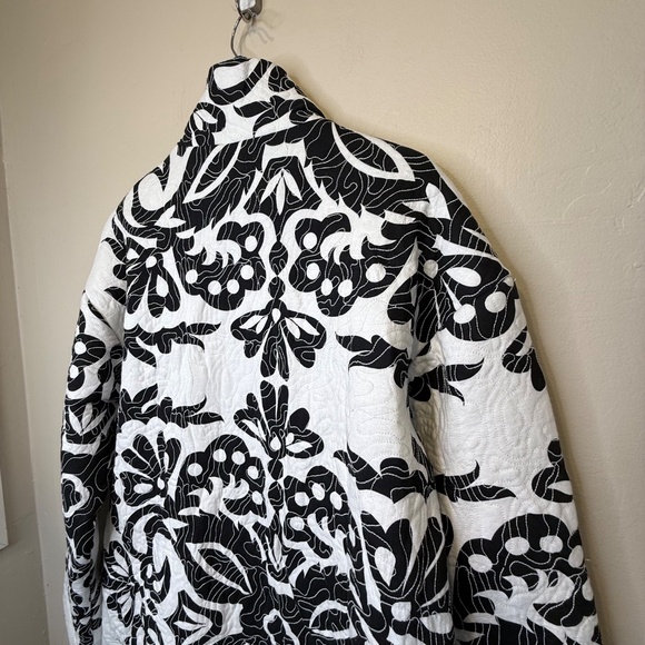 ZARA | NEW Retro Printed Quilted Zip Up Dual Pockets Comfy Oversized Jacket - Picture 5 of 16